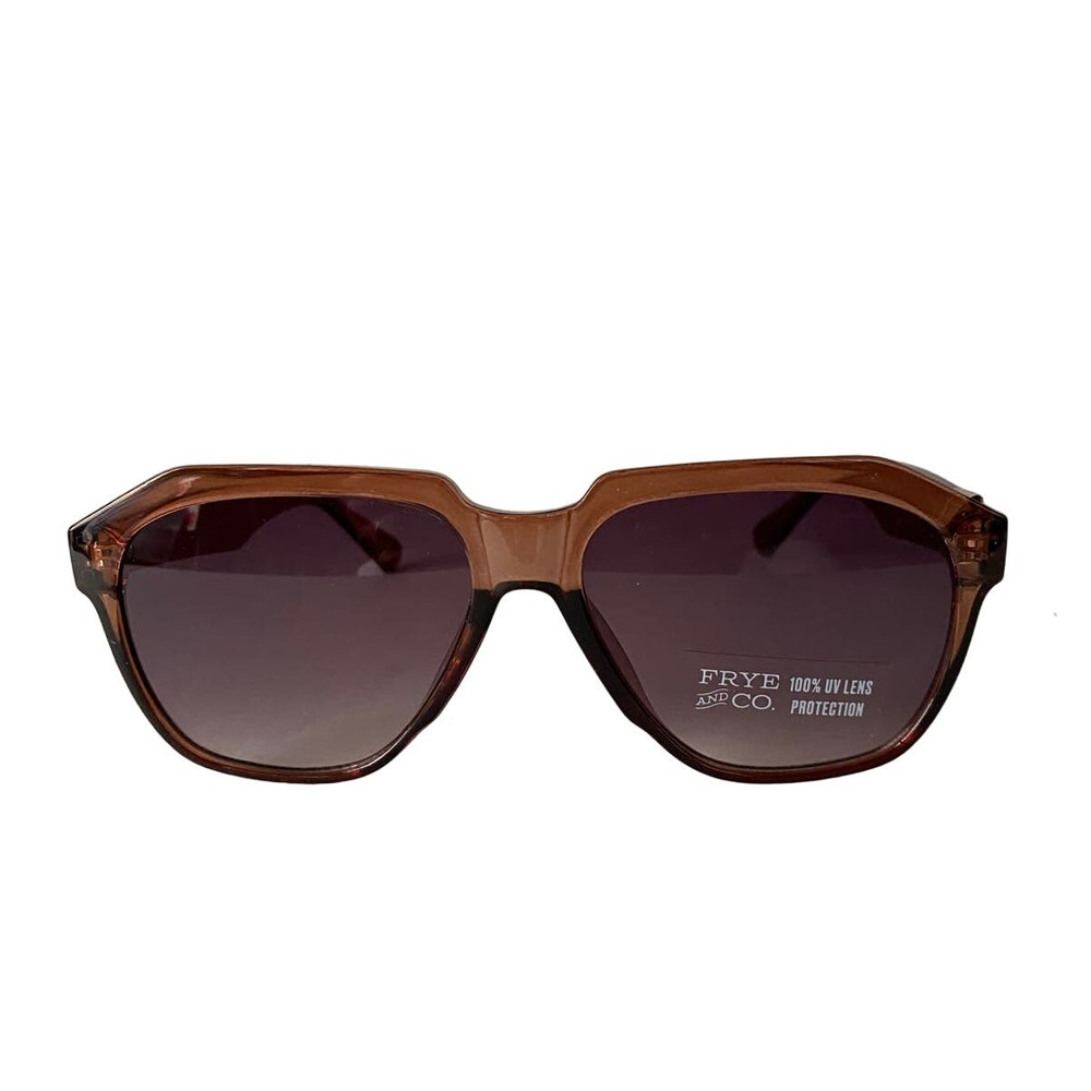 FRYE & CO. LIGHT BROWN OVERSIZED WOMEN'S SUNGLASSES NWT